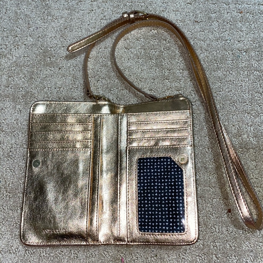 Rose Gold Wallet/Phone Holder/Cross Body Purse